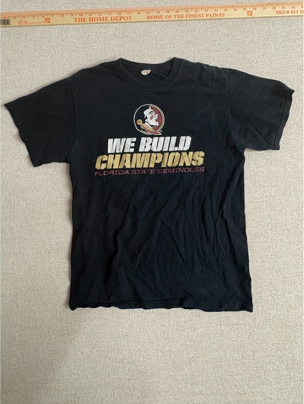 Florida State Seminoles We Build Champions Bodybuilding.com T-Shirt Mens Size